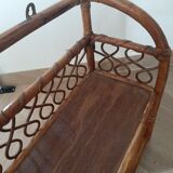 Rattan wall shelf 2 levels