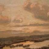 Landscape painting by Gino Romiti (Livorno 1881-1967)