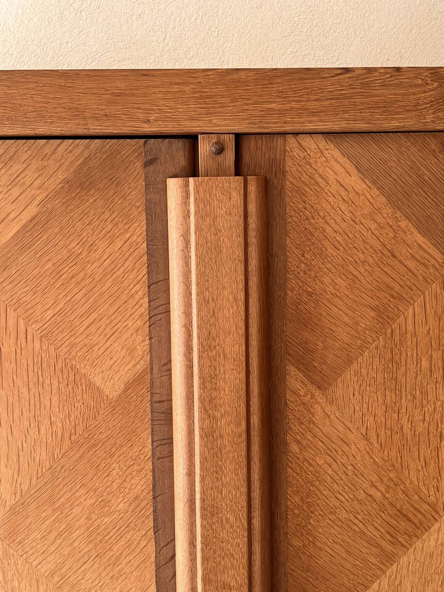 Oak cabinet by Guillerme and Chambron for Your home, France 50s