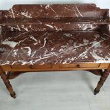 Burgundy marble dressing table