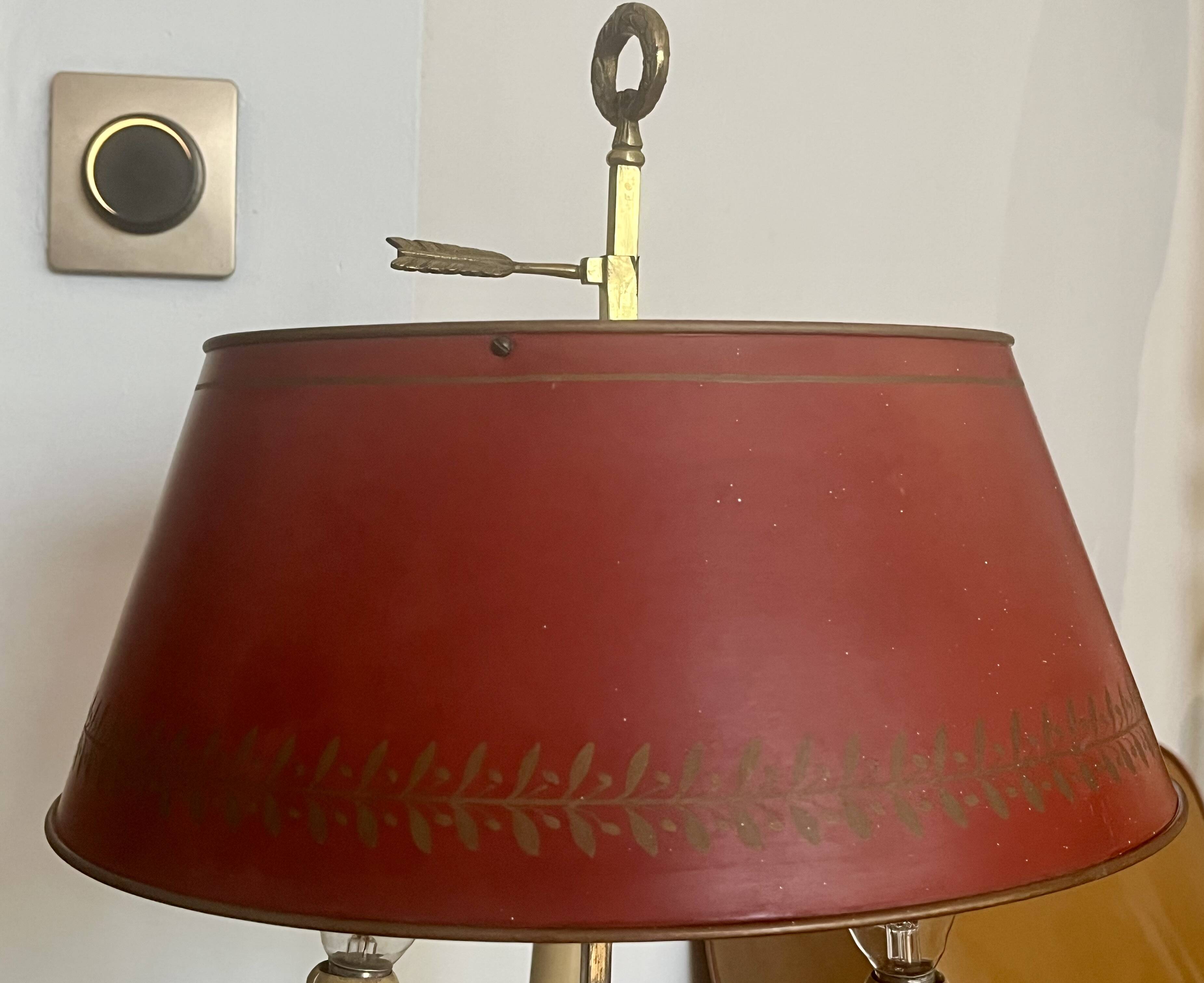 Three-burner Bouillotte Lamp - Empire Style - Very good condition