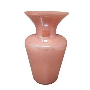 Vase antique rose soufflé en verre de Murano des années 1970 par Maestro del Vetro