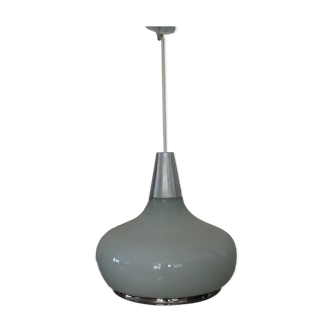 White opaline suspension – silver edge from the 1970s.