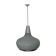 Suspension in white opaline – silver-edged from the 1970s.