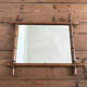 Mirror turned wood vintage bamboo