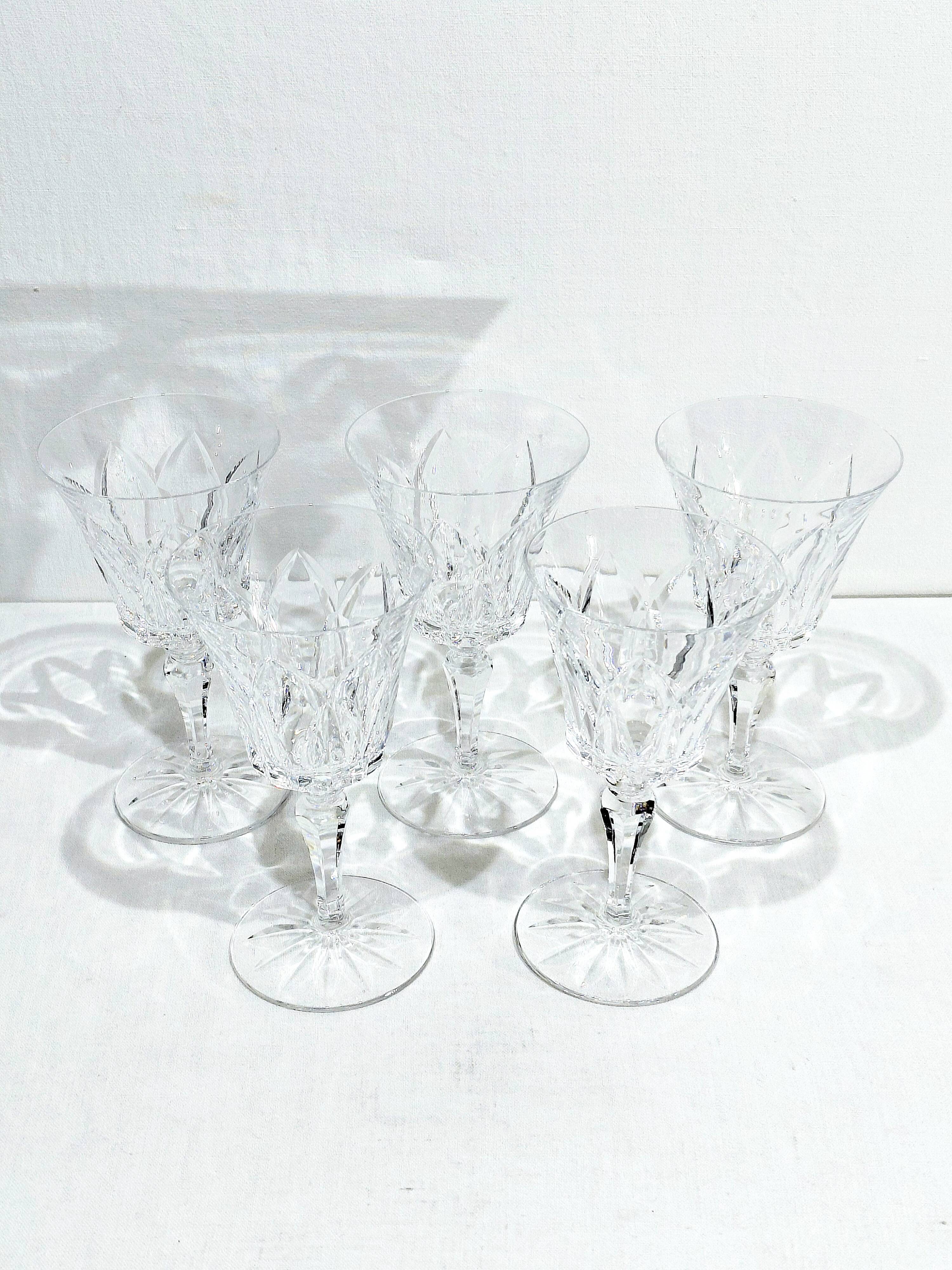 5 WATER GLASSES ST LOUIS CAMARGUE MODEL