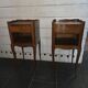 Pair of Louis XV style oak bedside tables