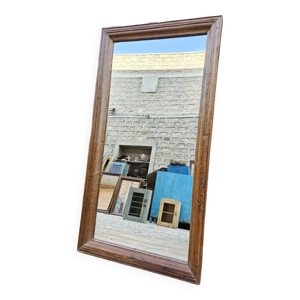 Miroir en teck birman