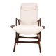 Grand Fauteuil Norvégien en Teck avec Ottoman, Folke Ohlsson pour Westnofa.