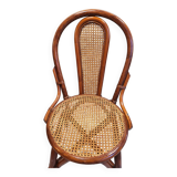 Vintage rattan and cane bistro chair