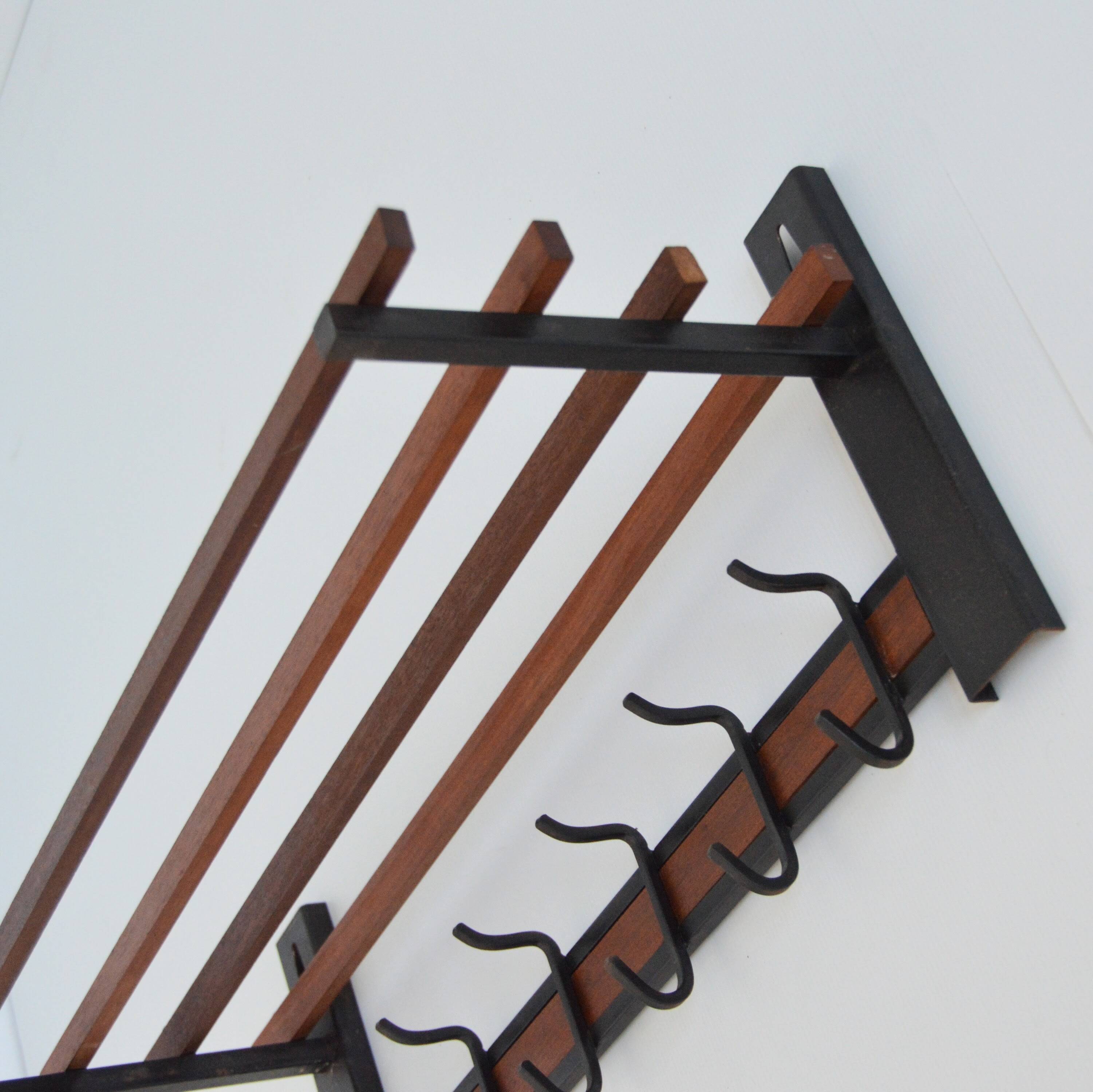 Coat rack / Hat rack Scandinavian vintage 1950s