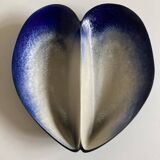 Ceramic shell-shaped bowl by Pol Chambost, signed, 1960.