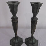 Pair of art deco candlesticks