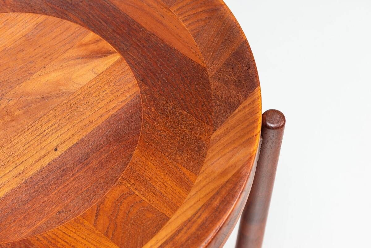 Table tray sculpturale Jens Quistgaard en teck Danemark 1960