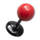 Black and red patère