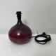 Purple ceramic lamp base in the shape of a fig from the Abbey of Bec