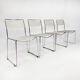 Set of 4 italian spaghetti dining chairs, 1970s