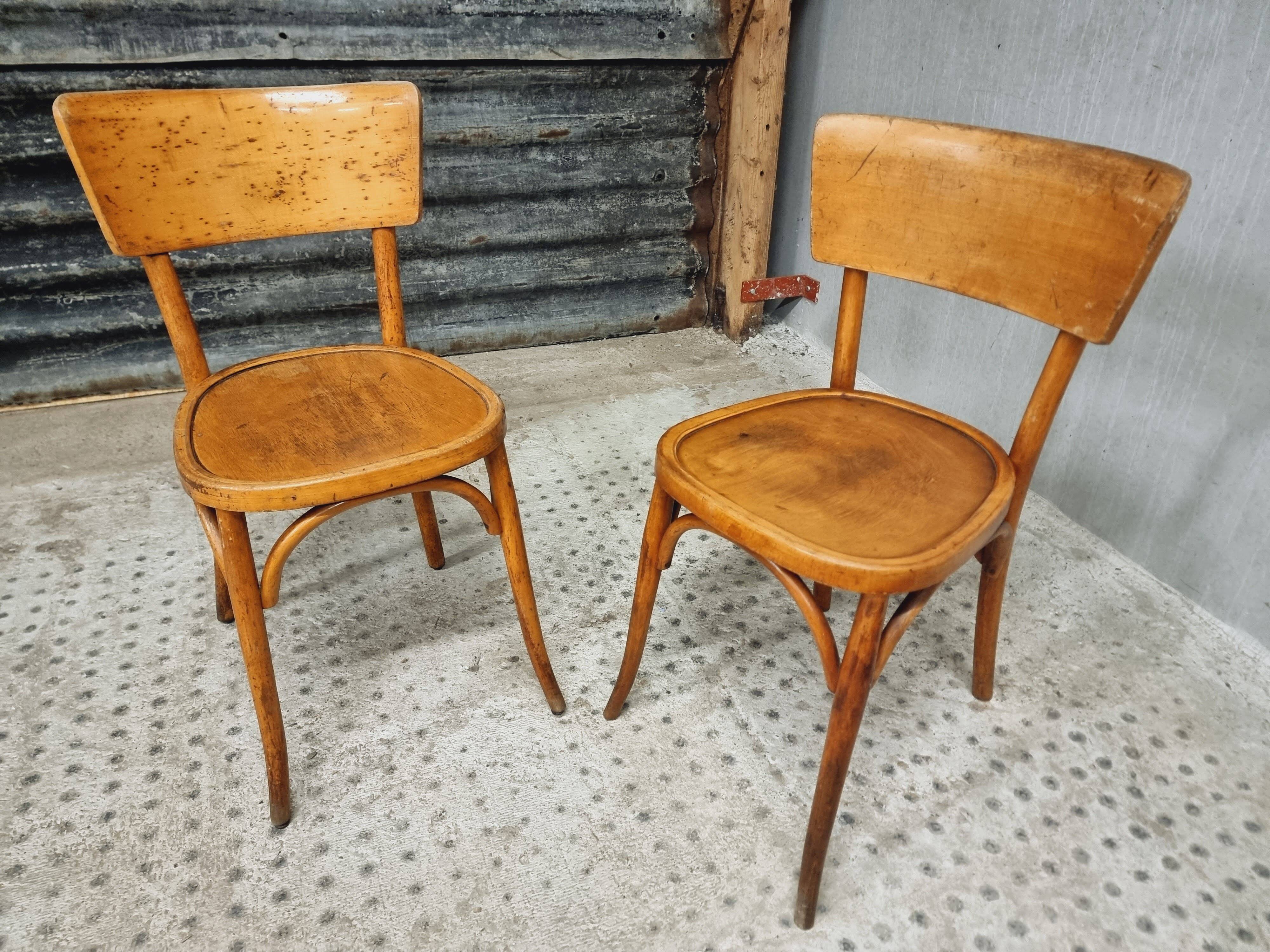 Old French cafe chairs set of 4 pcs