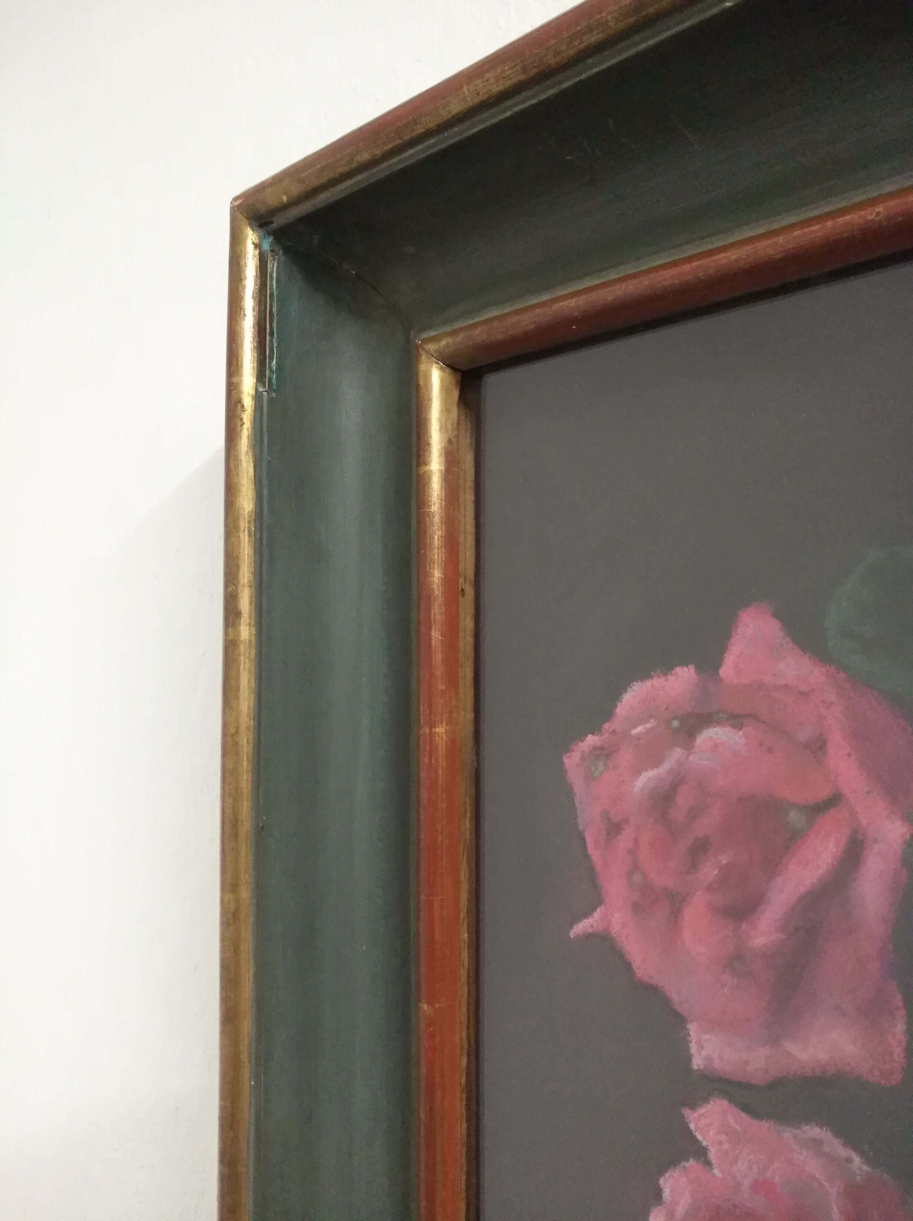 Painting "The bouquet of pastel roses" by S.Lamarche