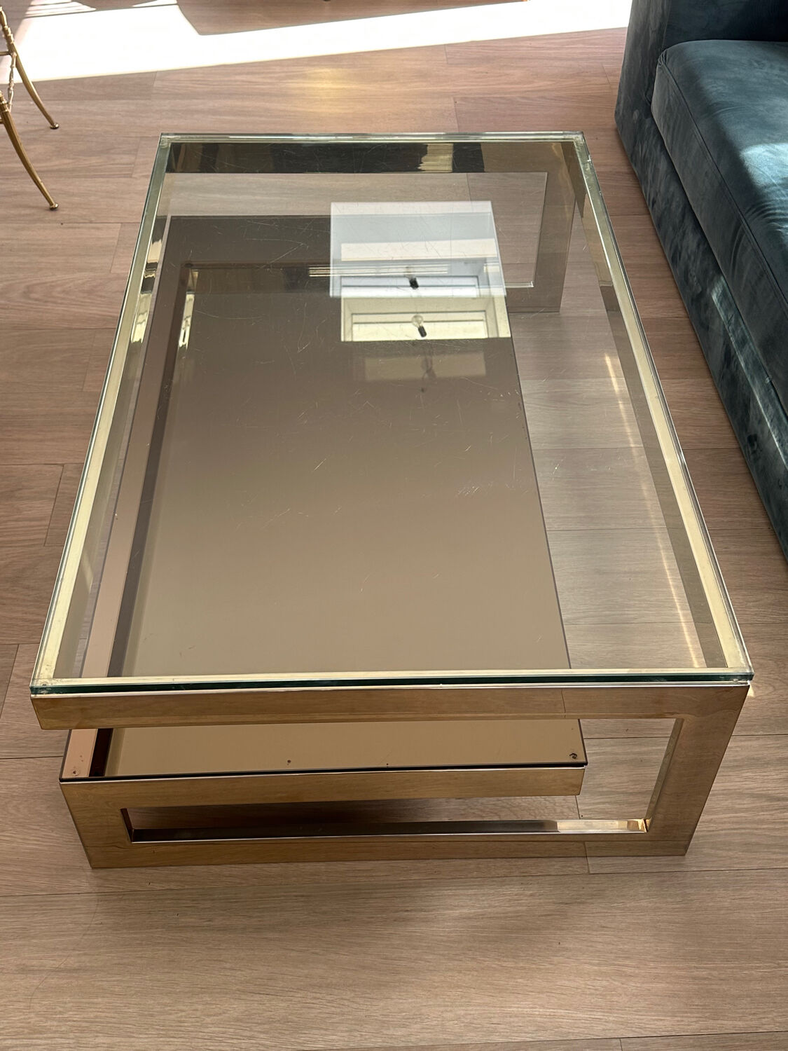 G coffee table by Belgo Chrom vintage 70s