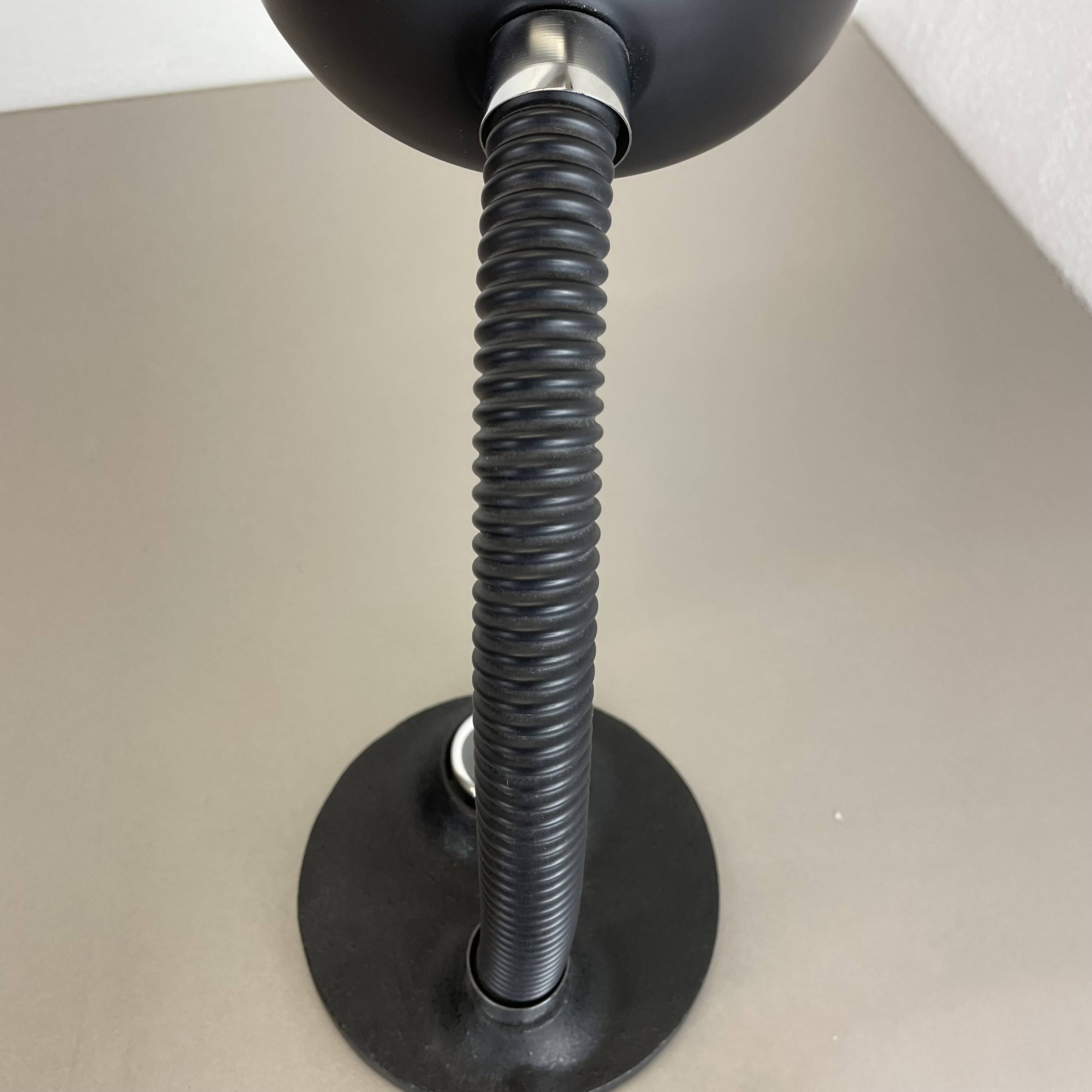 Modernist space age metal table light by hillebrand leuchten, germany, 1970s