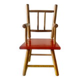 Ancienne chaise en bois paur poupée