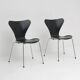 3 chairs arne jacobsen 3107