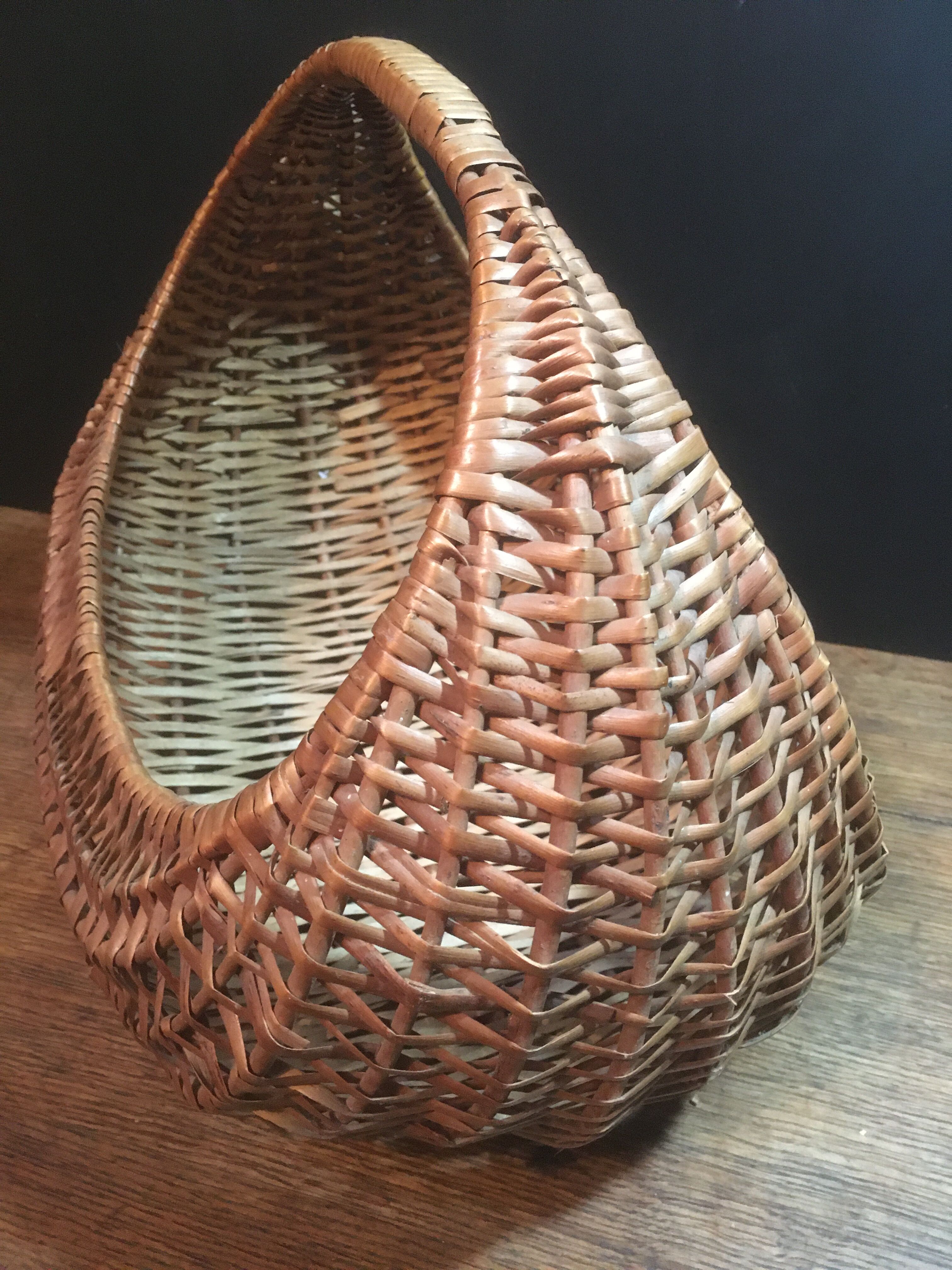 Wicker market basket