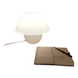 Vintage white opaline glass lamp
