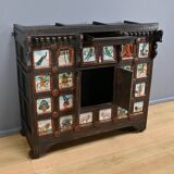 Meuble de Commerce Manjoosh en Bois Exotique, Inde – Début XXe