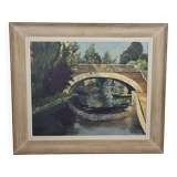Tableau HST "Melun - Le pont de l'Almont"