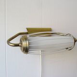 Scandinavian wall lamp in glass and brass