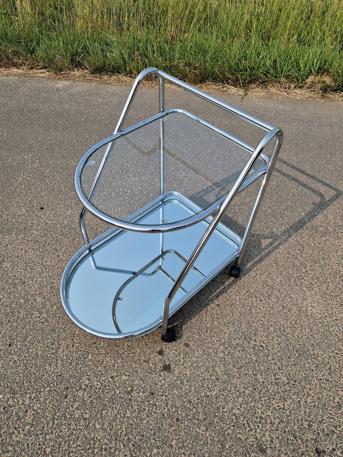 Tubular serving trolley, 1970s