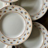 8 Creil Montereau dessert plates