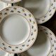 8 Creil Montereau dessert plates