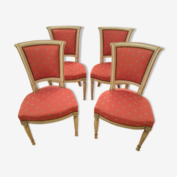 Lot de 4 chaises style Consulat