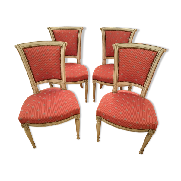 Lot de 4 chaises style Consulat