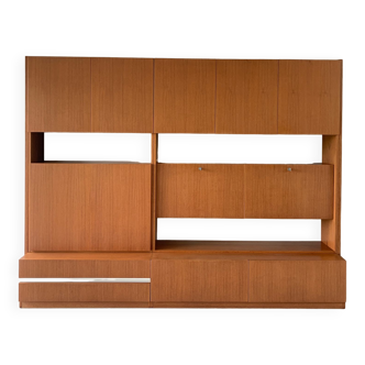 Vintage wall unit, V-Form, Belgium 60s