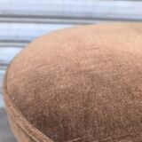 1960s velvet pouf