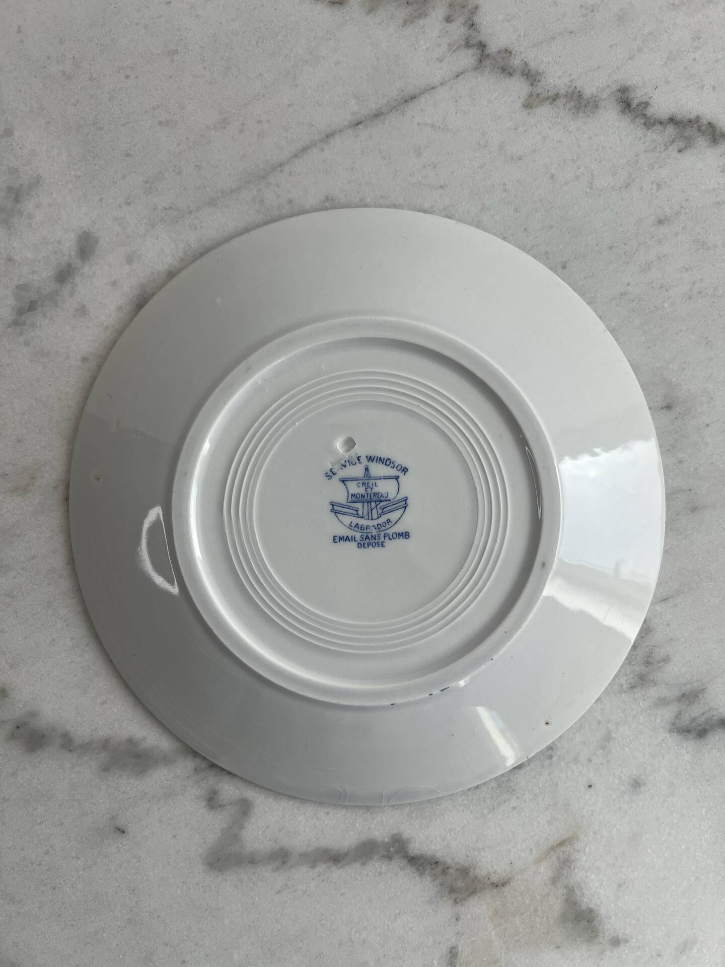Dessert plate Windsor service Creil and Montereau 20.5