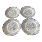4 old flat plates