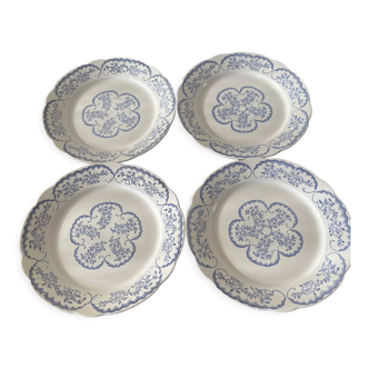 4 old flat plates