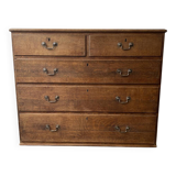 Commode géorgienne en chêne du début du XIXe siècle