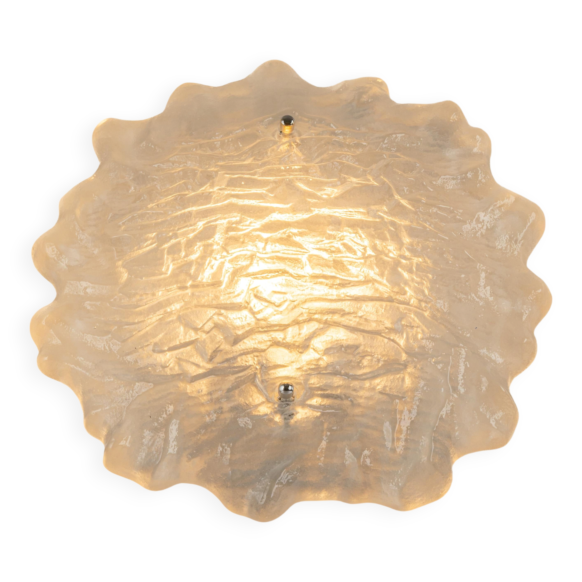 Exclusive Murano glass Sputnik wall sconces by Peill & Putzler, Germany.