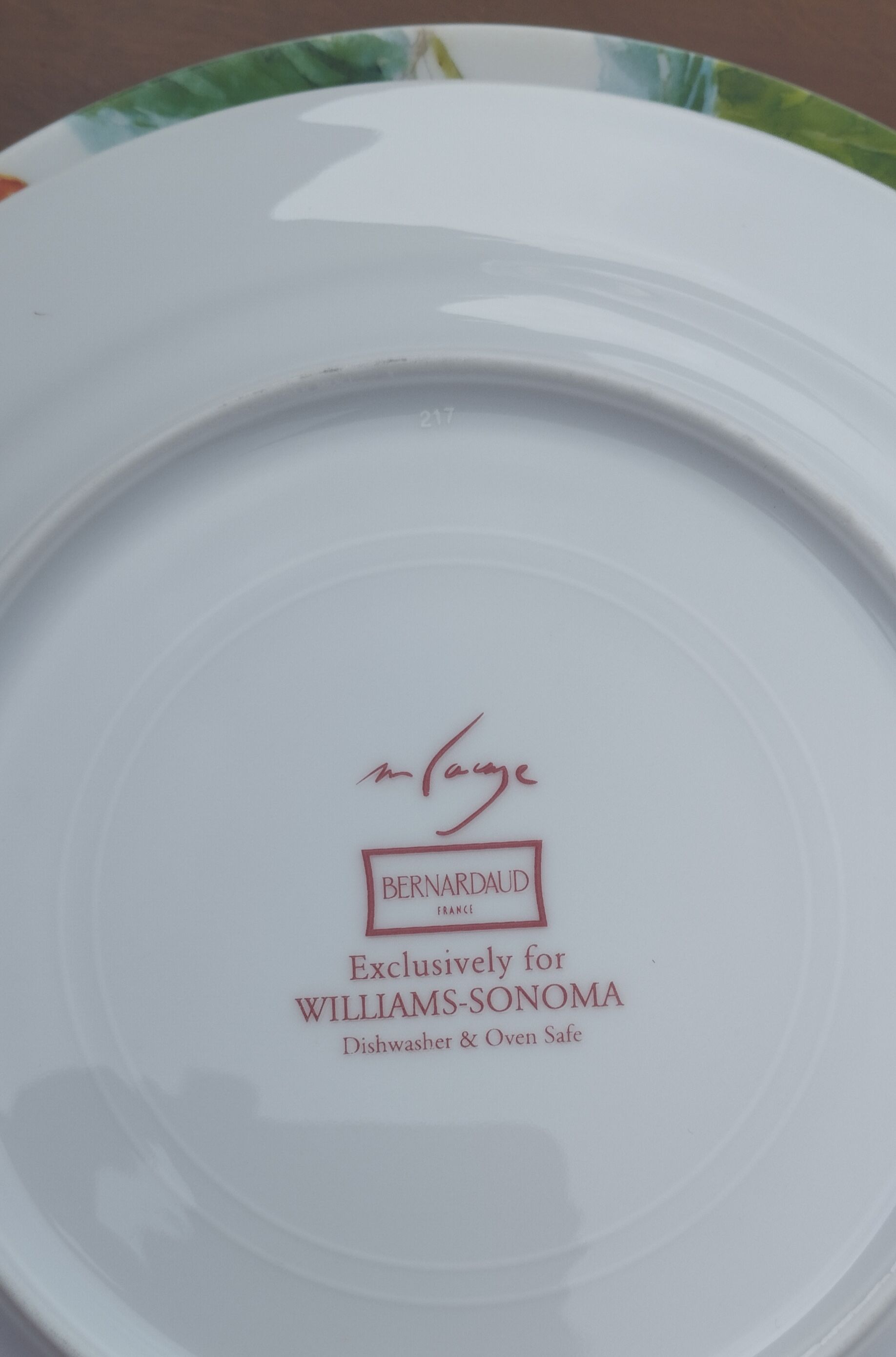Bernardaud plates