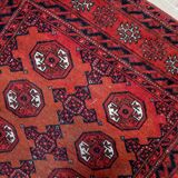 Handmade antique Afghan Baluch rug 118cm x 149cm, 1920s