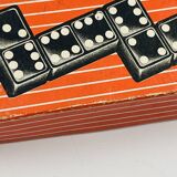 Complete vintage domino set with original box.
