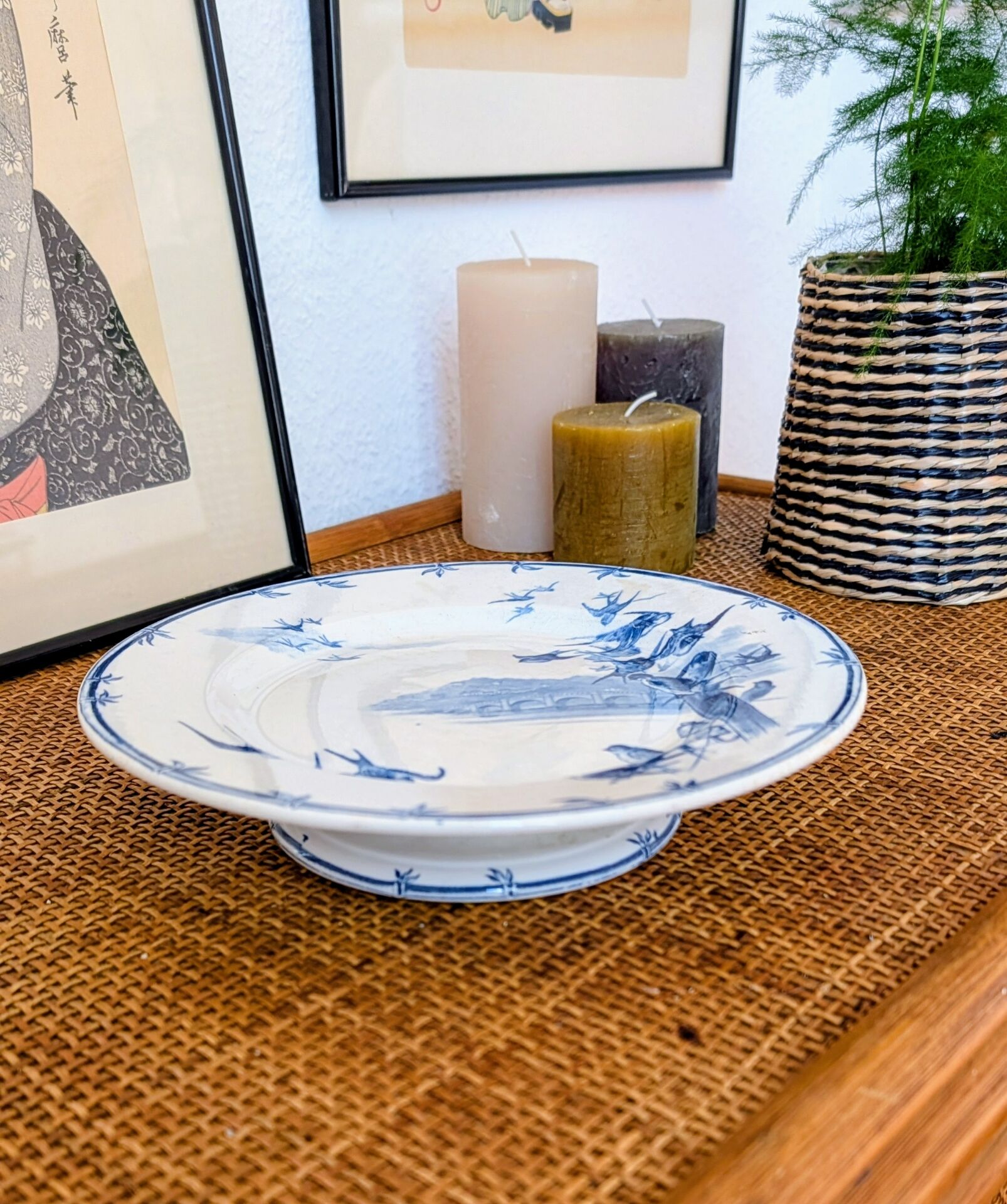 COMPOTE DISH "THE SWALLOWS"