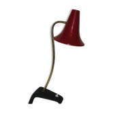 Lampe Luminalite en métal rouge, années 50