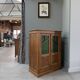 Art Deco glass-fronted oak sideboard (renovated)